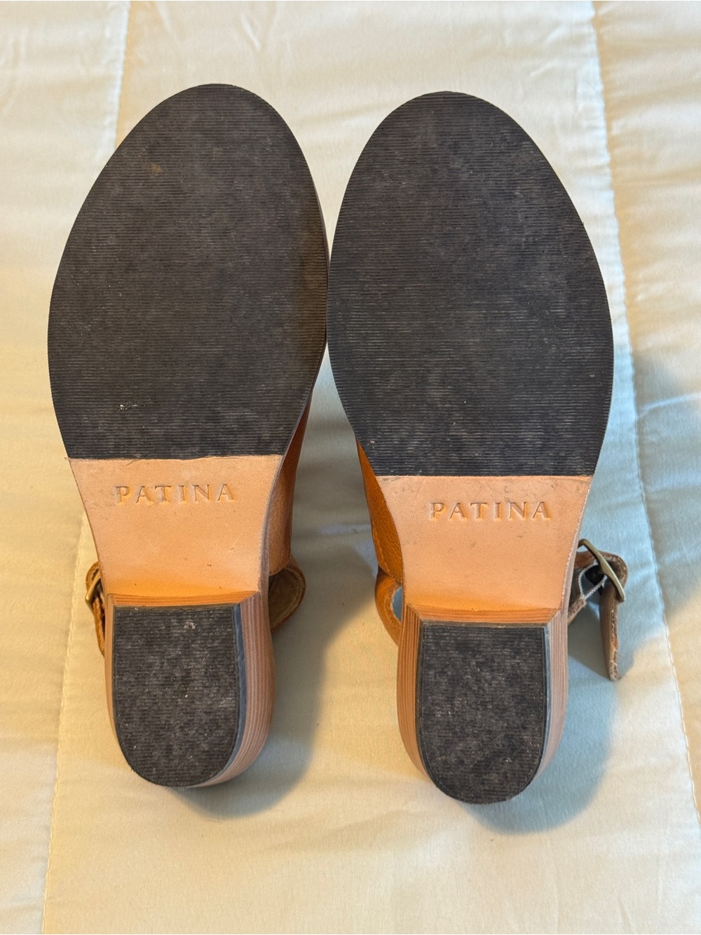 Classic Tan Leather Open-Toe Slingback - Picture 16 of 16